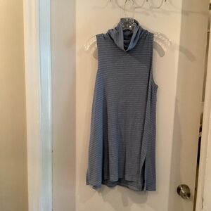 Anthropologie knit flowy shirt.  Sleeveless turtleneck.  Size L